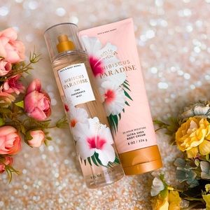 NWT Bath and Body Works BBW Hibiscus Paradise Body Cream & Mst 🌺